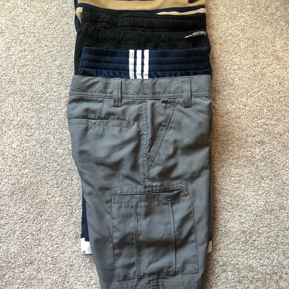 6 pairs boys shorts all size 8